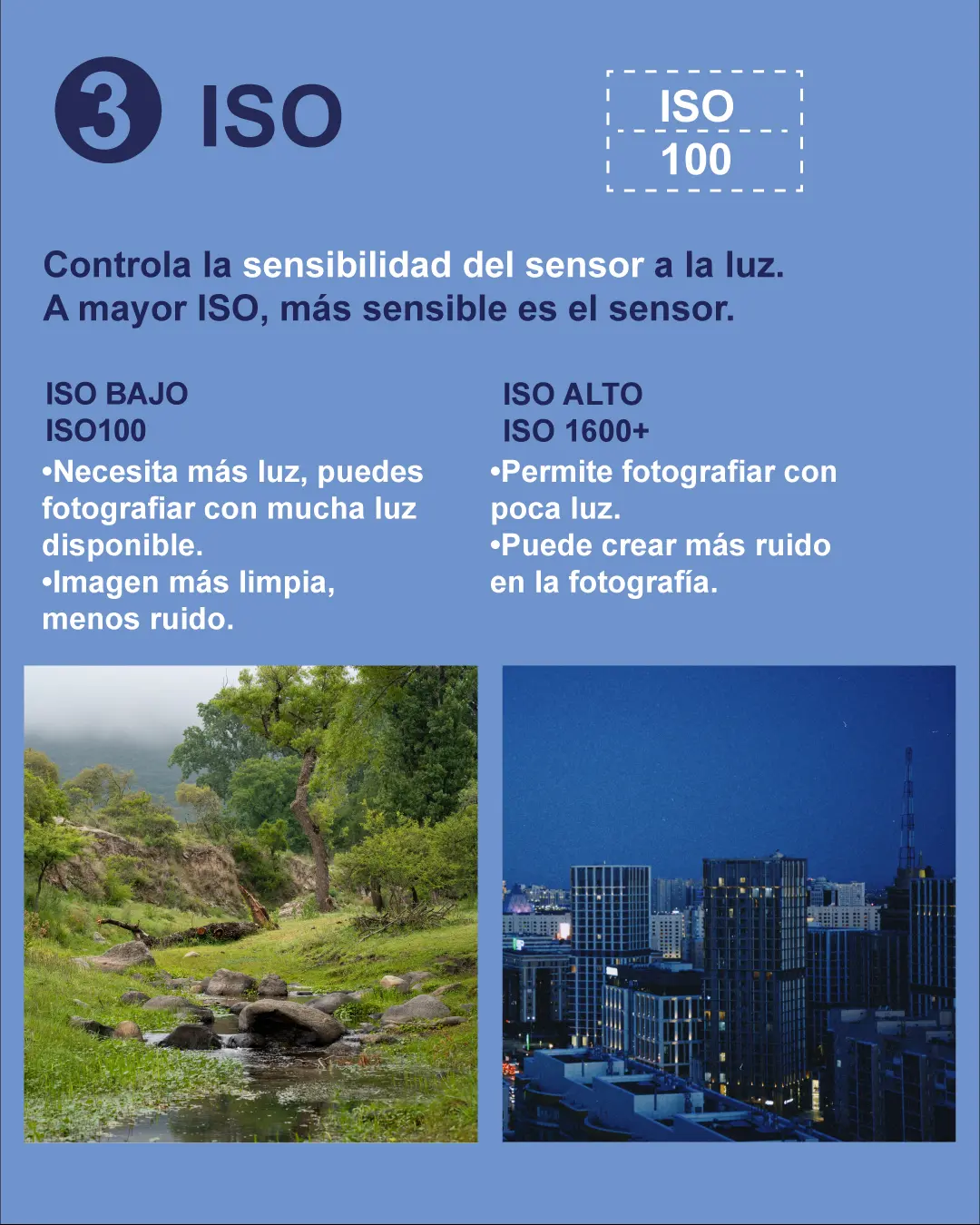3 parámetros clave para dominar tu camara